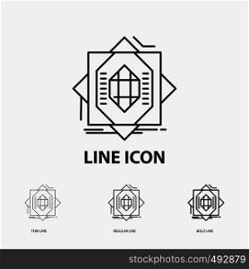 Abstract, core, fabrication, formation, forming Icon in Thin, Regular and Bold Line Style. Vector illustration. Vector EPS10 Abstract Template background