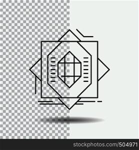 Abstract, core, fabrication, formation, forming Line Icon on Transparent Background. Black Icon Vector Illustration. Vector EPS10 Abstract Template background