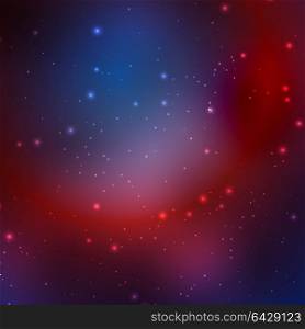 Abstract cosmic sky with stars. . Abstract cosmic sky with stars. Vector illustration .