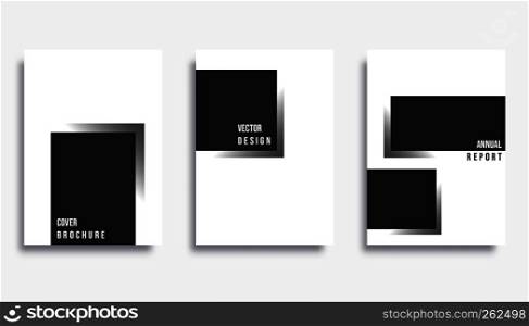 Abstract cover design. Gradient square background for the banner, flyer, poster, brochure or other printing products. Vector illustration.. Abstract cover template design set. Vector illustration.