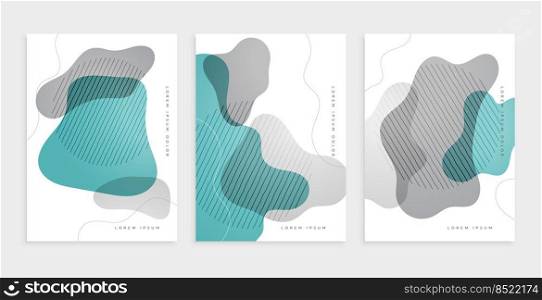 abstract cover page design with curve shapes