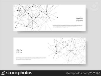 Abstract cover vector templates. Modern geometric background with connected lines and dots.. Abstract cover vector templates. Modern geometric background with connected lines and dots