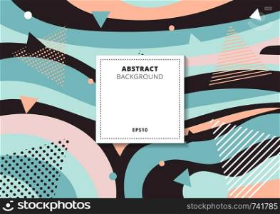 Abstract creative collage geometric pattern colorful multicolor background. You can use for prints, posters, cards, brochure, banner web, etc. Vector illustration