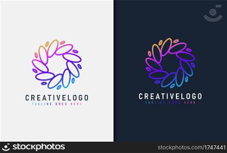 Abstract Creative Colorful Circle Logo Design. Vector Logo Illustration.