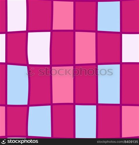 Abstract crossed lines grid seamless pattern. Hand drawn plaid endless wallpaper. Checkered background. Design for fabric, textile print, wrapping, cover. Vector illustration. Abstract crossed lines grid seamless pattern. Hand drawn plaid endless wallpaper. Checkered background.