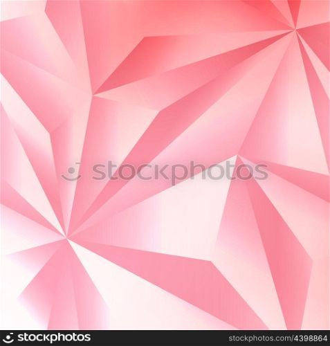 Abstract Crystal Pink And White Geometric Background