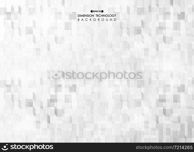 Abstract cube dimension technology design background. You can use for ad, poster, artwork, presentation, tech template. illustration vector eps10