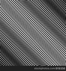 Abstract curve black and white background , modern 3d pattern , vector illustration