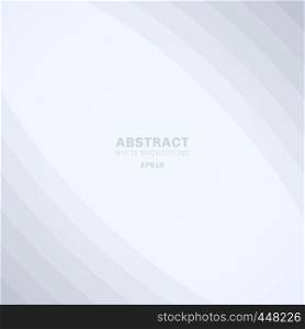 Abstract curve lines layer elegant business white background with space for your text. Vector illustration