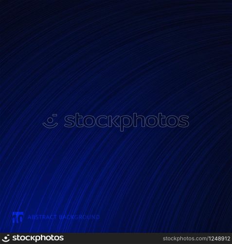 Abstract curve lines texture blue gradient background. Vector illustration