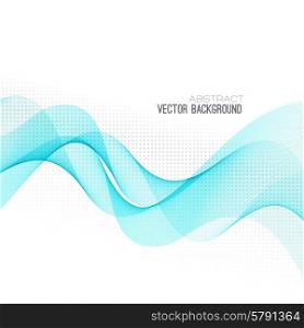 Abstract curved lines background. Template brochure design. Vector Abstract blue curved lines background. Template brochure design