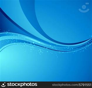 Abstract curved lines background. Template brochure design. Vector Abstract color curved lines background. Template brochure design