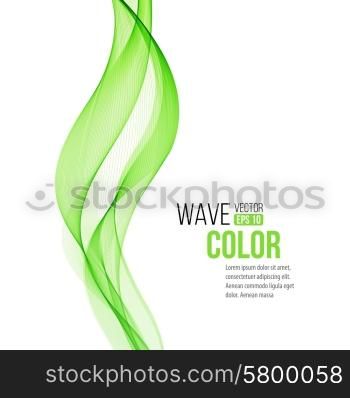 Abstract curved lines background. Template brochure design. Vector Abstract color curved lines background. Template brochure design. Smoke lines