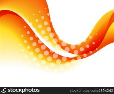 Abstract curved lines background. Template brochure design. Vector Abstract curved lines background. Template brochure design. Orange wave