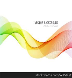 Abstract curved lines background. Template brochure design. Vector Abstract spectrum curved lines background. Brochure design. Colorful wave