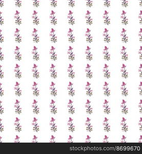 Abstract cute leaves and flower seamless pattern. Beautiful floral wallpaper. Cute plants endless backdrop. Design for fabric, textile print, wrapping paper, cover. Vector illustration. Abstract cute leaves and flower seamless pattern. Beautiful floral wallpaper. Cute plants endless backdrop.