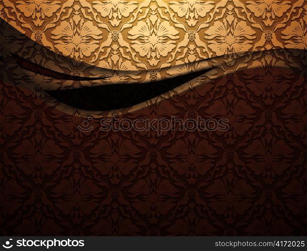 abstract damask background vector illustration