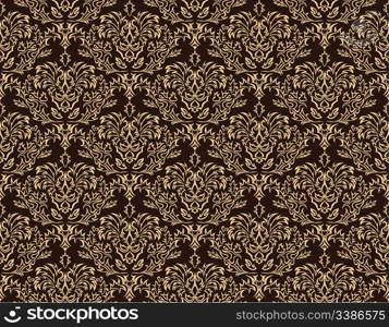 Abstract damask seamless background for design use