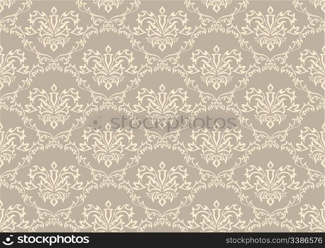 Abstract damask seamless background for design use