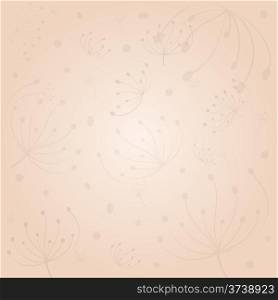 Abstract dandelion background. Delicate elegant vector illustration