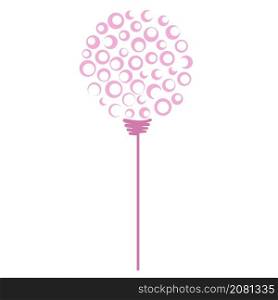 Abstract dandelion hand drawn for spring design