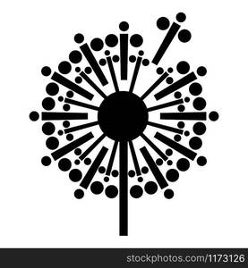 Abstract dandelion icon. Simple illustration of abstract dandelion vector icon for web design isolated on white background. Abstract dandelion icon, simple style