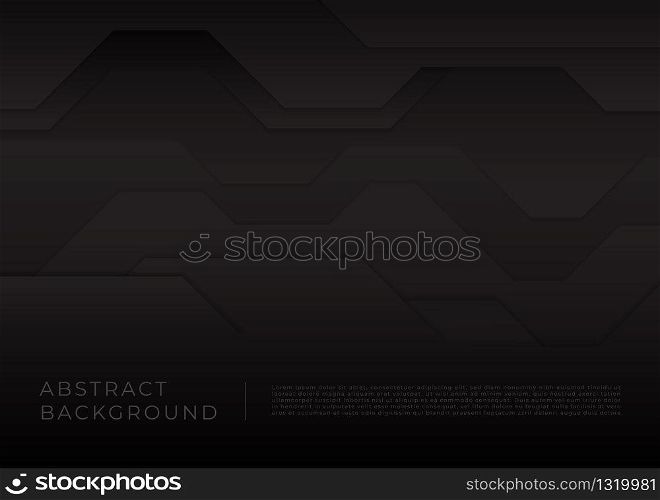 Abstract dark background square shape layer design with space for text. vector illustration.