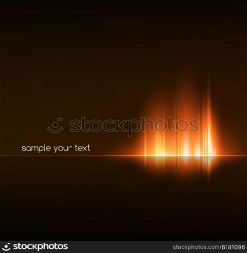 Abstract dark background with shiny light lines. Vector illustration Abstract dark background with shiny light lines
