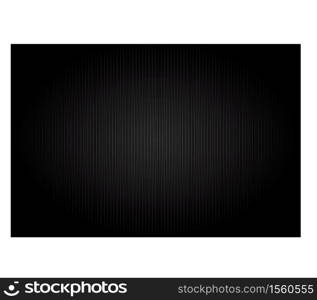 Abstract dark black background, black Vertical straight line texture, Bright in the middle, Vector illustration