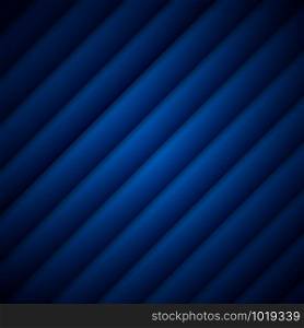 Abstract dark blue stripe pattern diagonal geometric background and texture. Luxury style wallpaper. Vector illustration