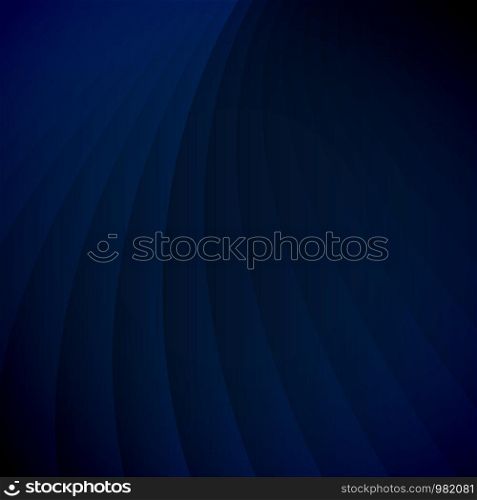 Abstract dark blue striped perspective vertical curve lines pattern background luxury style. You can use for template, brochure. leaflet, poster, print, ad, banner. Vector illustration