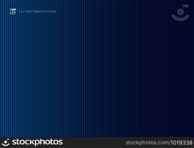 Abstract dark blue striped vertical lines background and texture. Luxury style wallpaper. Vector illustration