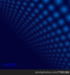 Abstract dark blue subtle lattice square pattern perspective background and texture with space for your text. Technology style. Vector illustration