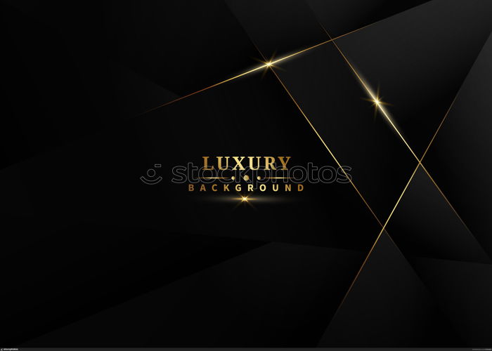 Abstract dark design geometric background decor golden lines with copy space for text. Luxury style. Vector illustration.