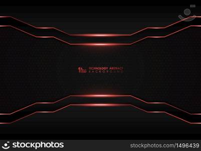 Abstract dark digital template with red laser overlap background. Decorate for ad, poster, artwork, template design, print. illustration vector eps10