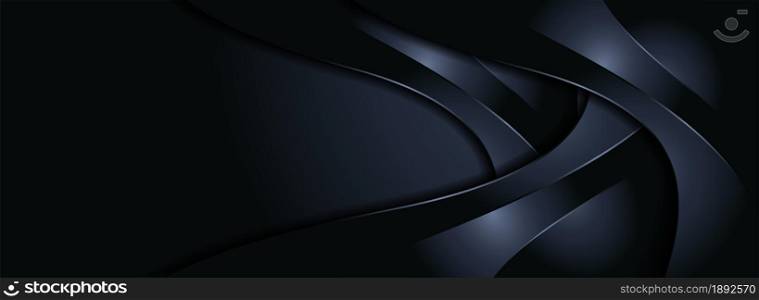 Abstract Dark Dynamic Background with Paper Cut Style Concept. Usable for Background, Wallpaper, Banner, Poster, Brochure, Card, Web, Presentation. Graphic Design Element.