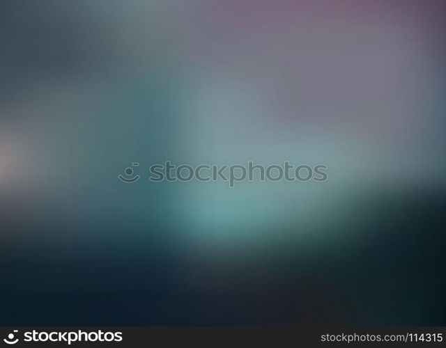 Abstract dark green color gradient blurred background. Vector illustration