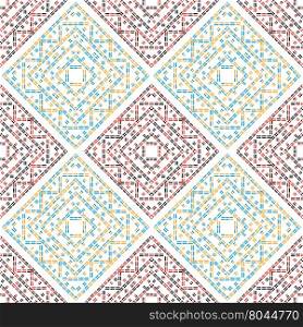 abstract dashed color lines seamless pattern vector background