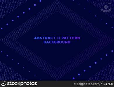 Abstract dashed line pattern wave flow art halftone design with space. vector illustration.