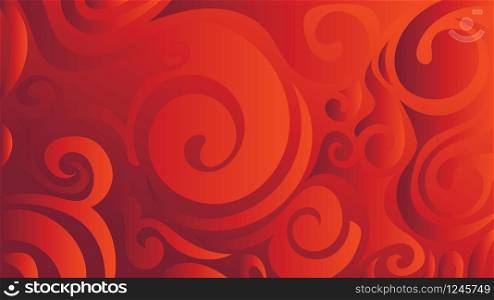 Abstract decorative background with stylized swirly curls design.