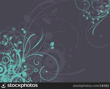 Abstract decorative floral background using complimentary colours