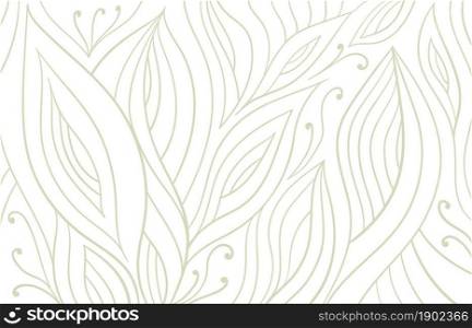 Abstract decorative floral design for coloring book monochrome. Vector illustration.