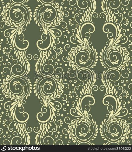 Abstract decorative floral seamless background for wallpaper etc.