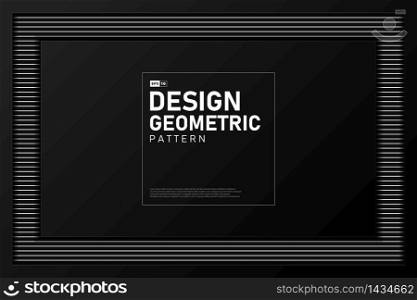 Abstract design artwork of black geometric template artwork background. Use for ad, poster, artwork, template design. illustration vector eps10