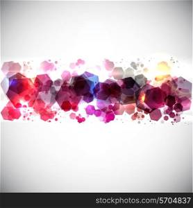 Abstract design background make up of hexagon shapes