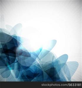 Abstract design background with blue tones