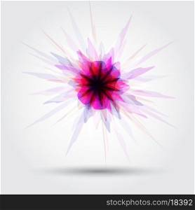 Abstract design background with floral elements