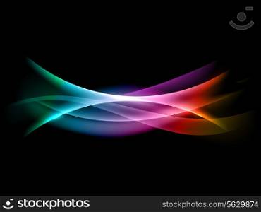 Abstract design background with flowing lines