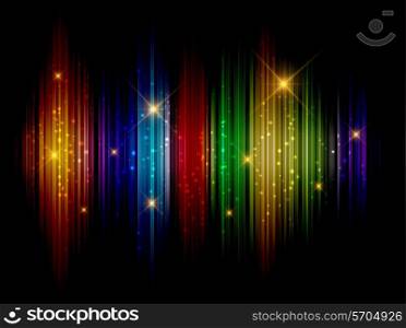 Abstract design background with stars and stripes