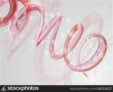 Abstract design background with swirl shapes